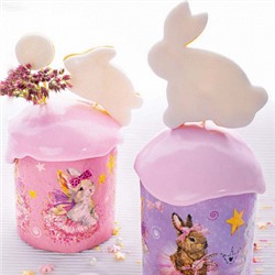 Мини-формы для кулича Зайчики d=7 см, набор 10 шт