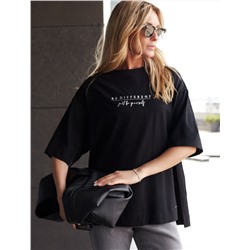 Футболка свободного кроя с авторским принтом