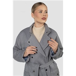 01-12089 Пальто женское демисезонное (пояс)