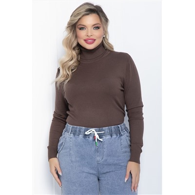 Водолазка Зимняя история (шоколад) Б14535-20М