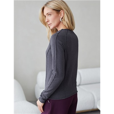 Джемпер тонкой вязки из хлопка с нейлоном