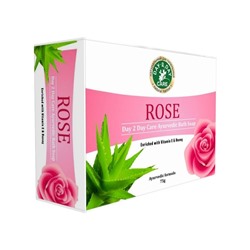 Ayurvedic Bath Soap ROSE, Enriched with Vitamin E & Honey, Day 2 Day Care (Аюрведическое туалетное мыло РОЗА, обогащено Витамином Е и Медом, Дэй ту Дэй Кэр), 75 г.