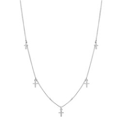 Колье из серебра без вставки, Ю-55140р