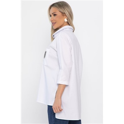 Рубашка хлопковая Аристократка НЬЮ (белая) Б14483-10М