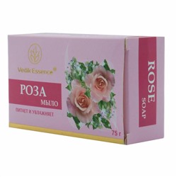 ROSE SOAP, Vedik Essence (РОЗА МЫЛО, питает и увлажняет, Ведик Эссенс), 75 г.