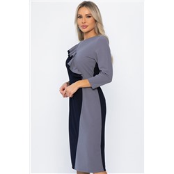 Платье Эванесса (серо-синие) П12745-35М