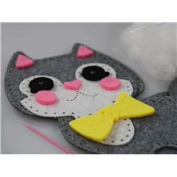 Мягкая игрушка из фетра «Котенок» своими руками