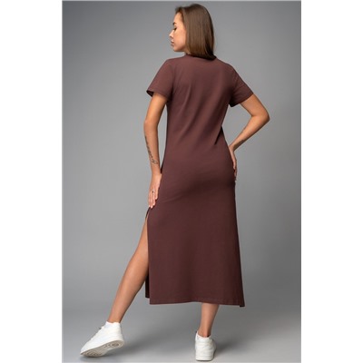 Однотонное женское платье-футболка Happyfox