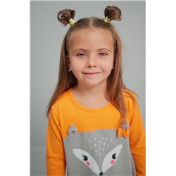 Хлопковое платье для девочки Happyfox