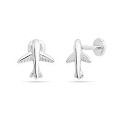 Серьги из серебра без вставки, Ю-25018р