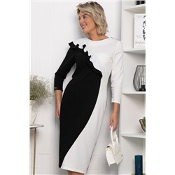 Платье Эванесса (черно-белое) П12747-35М