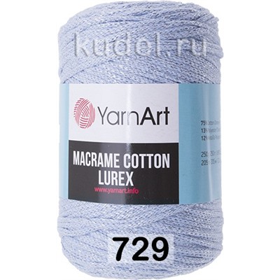 Пряжа Yarnart Macrame Cotton Lurex