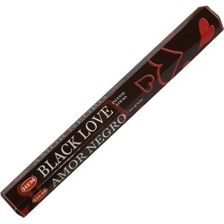 Hem Incense Sticks BLACK LOVE (Благовония ЧЕРНАЯ ЛЮБОВЬ, Хем), уп. 20 палочек.