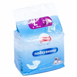 Подгузники Cliny для собак и кошек 8-16кг L (8шт) K204АГ