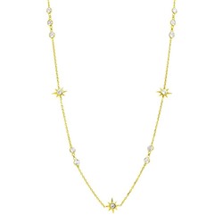 Колье из серебра куб.циркон., ТФК-60лп