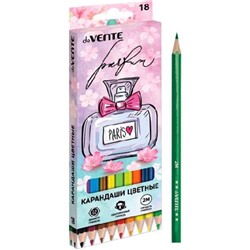 Карандаши цветные 18 цв. deVENTE Perfume  шестигран. грифель 2,8мм 5023415