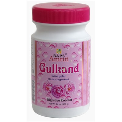 GULKAND Rose Petal, BAPS Amrut (ГУЛКАНД джем из лепестков роз, БАПС Амрут), 400 г.