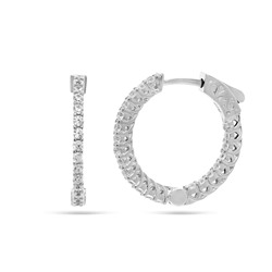 Серьги из серебра куб.циркон., ТЦ-36