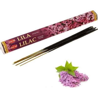 Hem Incense Sticks LILA / LILAC (Благовония СИРЕНЬ, Хем), уп. 20 палочек.