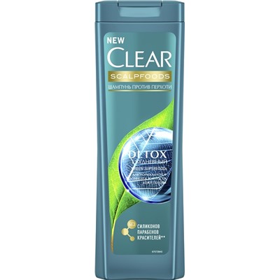 CLEAR Шампунь п/перхоти 400ml  Ежедневный детокс АКЦИЯ! СКИДКА 5%