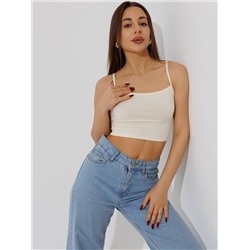 Женский топ на бретелях Lingeamo кремовый ЛТ-05 (131)