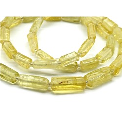 Бусы из Гелиодора цилиндр 5*12мм, 49см, 19,5г