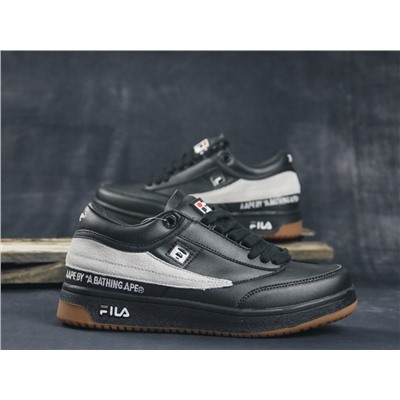 Кроссовки Fila Aape black/white