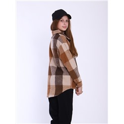 Рубашка "Гранж" коричневая клетка