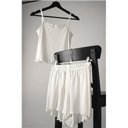 Женская пижама с шортами из ажурного хлопка Happyfox