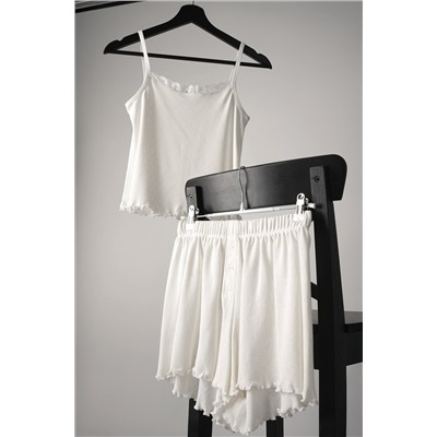 Женская пижама с шортами из ажурного хлопка Happyfox