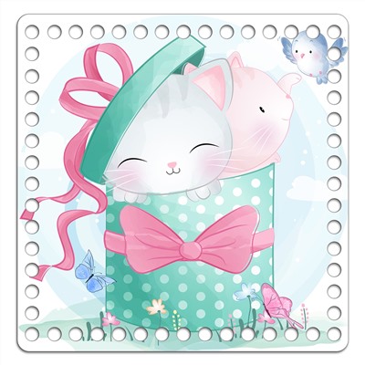 Квадрат 20 см. Китти бокс