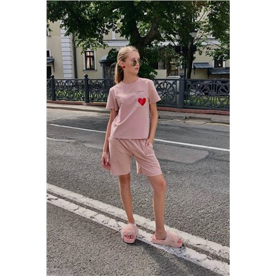 i3i Fashion 402/1 бежевый, Шорты,  Футболка