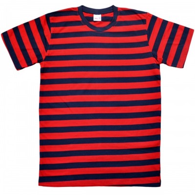 Футболка "Широкие полосы" (red)