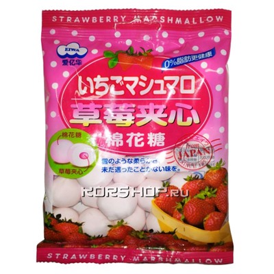 Маршмеллоу с клубничной начинкой Eiwa, Китай, 90 г Акция