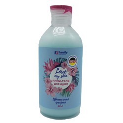 Крем-гель д/душа LOVE MY Цветочная феерия 300ml VILSEN