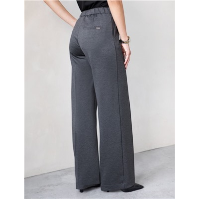 Прямые брюки из джерси на резинке сзади