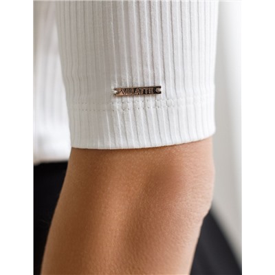 Джемпер из трикотажа в широкий рубчик