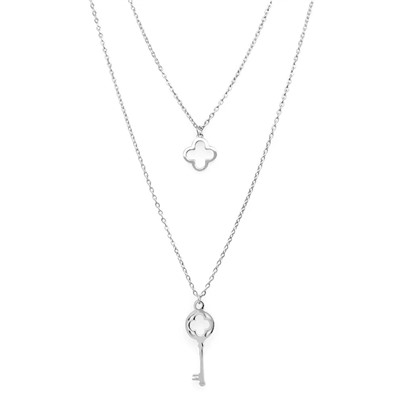 Колье из серебра без вставки, Ю-55130р