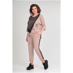 Michel chic 1329 светло-бежевый, Брюки,  Джемпер