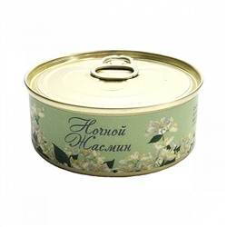 Эко свеча в жестяной банке НОЧНОЙ ЖАСМИН (размер 7,5 х 3 см.), 1 шт.