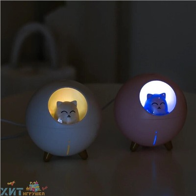 Увлажнитель воздуха ультразвуковой настольный + Аромадиффузор Happy Cat в ассортименте CAT, CAT
