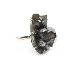 Кольцо из мориона 23*32мм., размер-17,5