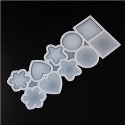 Форма силиконовая для леденцов "Фигуры" 260*110 мм, 5 шт