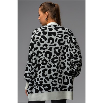 Женский удлиненный кардиган оверсайз на пуговицах Happyfox