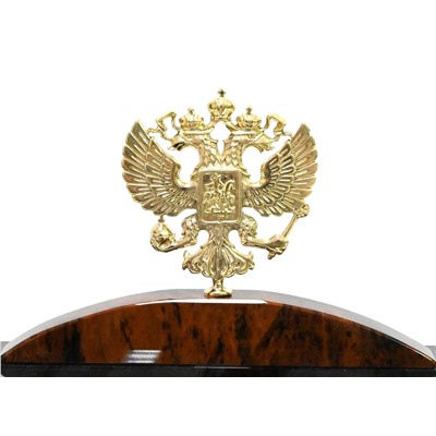 Настольный набор из обсидиана "Герб" 870*390*280мм