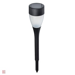 Фонарь садовый на солн. батарее, 4.5х25.5см, 1х1 1.2V 2/3ААА 100mAh, 1LED*белый, пластик