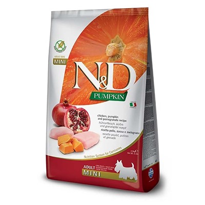 Фармина N&D Dog Pumpkin курица с гранатом Adult Mini 0,8 кг 2015-61 АГ
