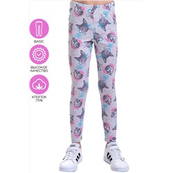 Брюки модель "леггинсы" д/дев Juno SS22GJ550 LEGGINGS серый меланж (Серый меланж)