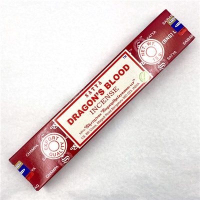 DRAGON'S BLOOD Incense, Satya (Благовония КРОВЬ ДРАКОНА, Сатья), 15 г.