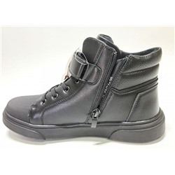 17560-1 черн Ботинки деми для мальчиков (38-41)/8